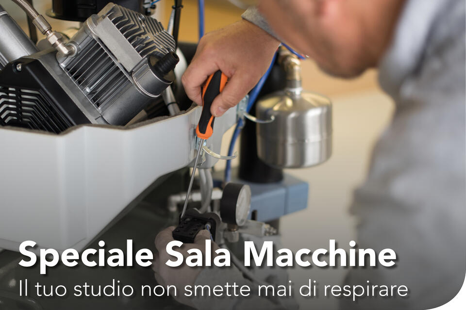 La sala macchine dello studio odontoiatrico