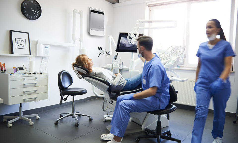 Purificazione aria Studio dentistico
