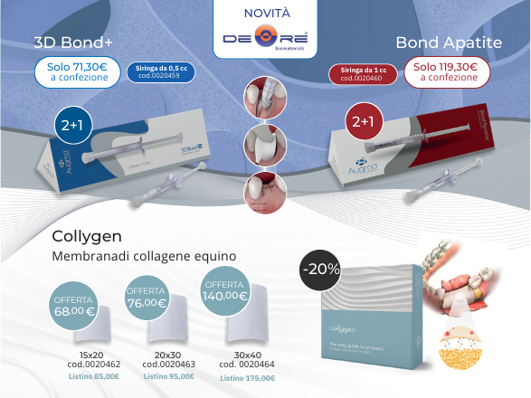 3D Bond+ , Bond Apatite e Collygen Deore