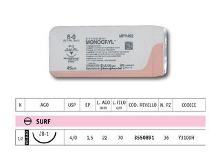 Suture Monocryl Ethicon