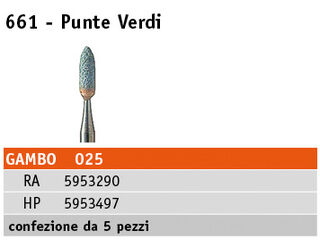 Punte montate verdi Meisinger