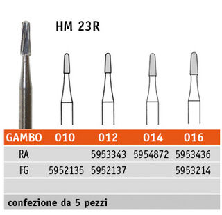 Frese Chirurgiche HM 23R in tungsteno Meisenger