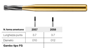 Frese cilindriche a taglio incrociato fine Kerr