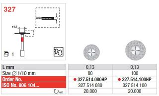 Dischi diamantati 327 Edenta