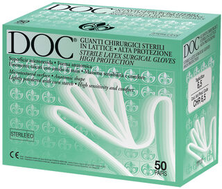Guanti Chirurgici in lattice naturale DOC
