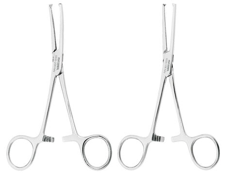 Pinza Emostatica Arteriosa Forcipe Toothed Kelly Strumenti Chirurgici Dritti Vet